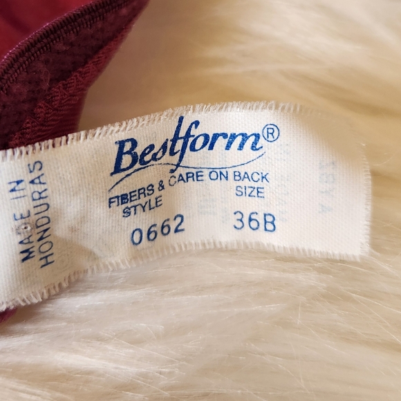 Handmade Embellished Plum Satin Bra, 36B Iridescent 💎 Jewel Stones, Handcrafted - Picture 6 of 10